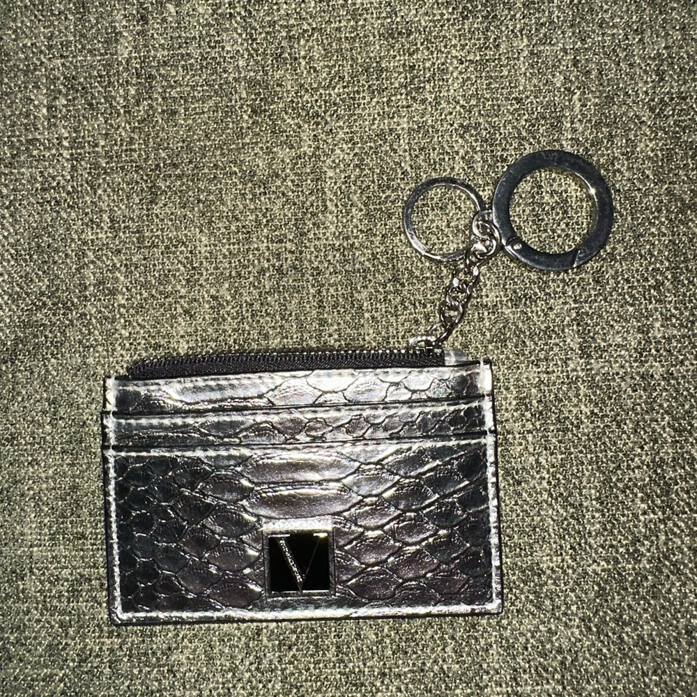 Victorias Secrect Silver Card Holder Keychain